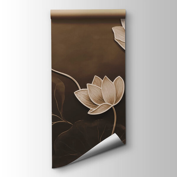 Serene blooms on a muted canvas
