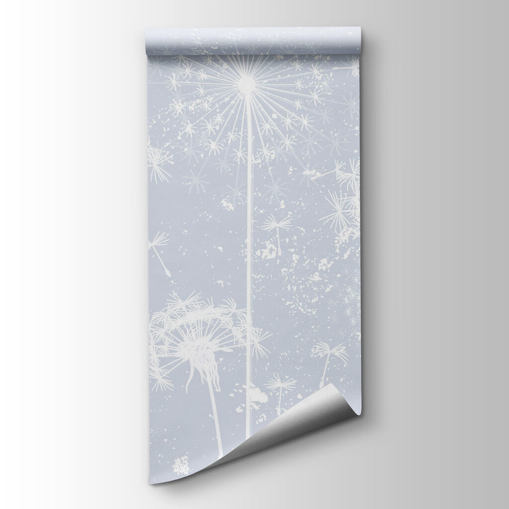 White dandelion flowers