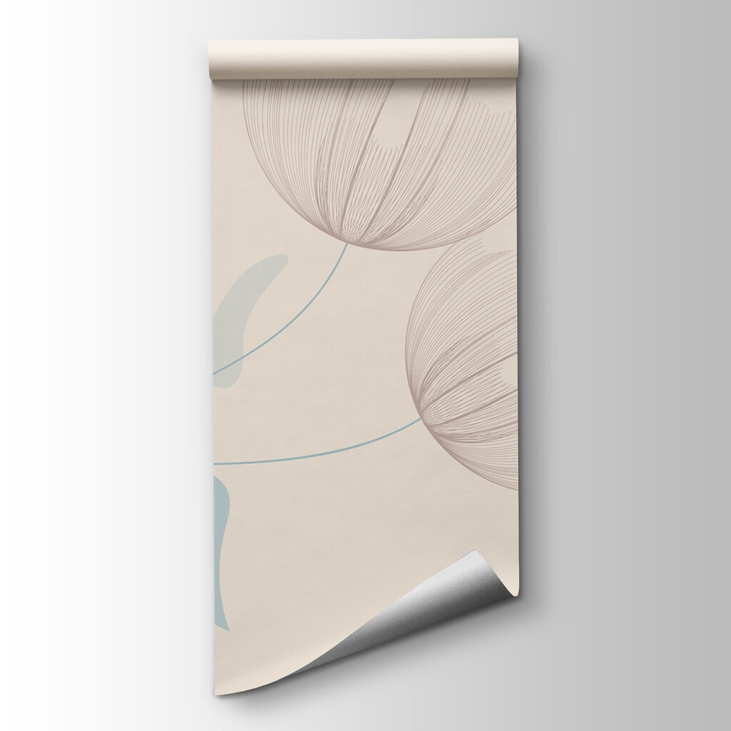 Drawing of flowers and leaves