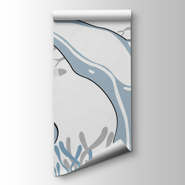 Dolphin swimming in the ocean