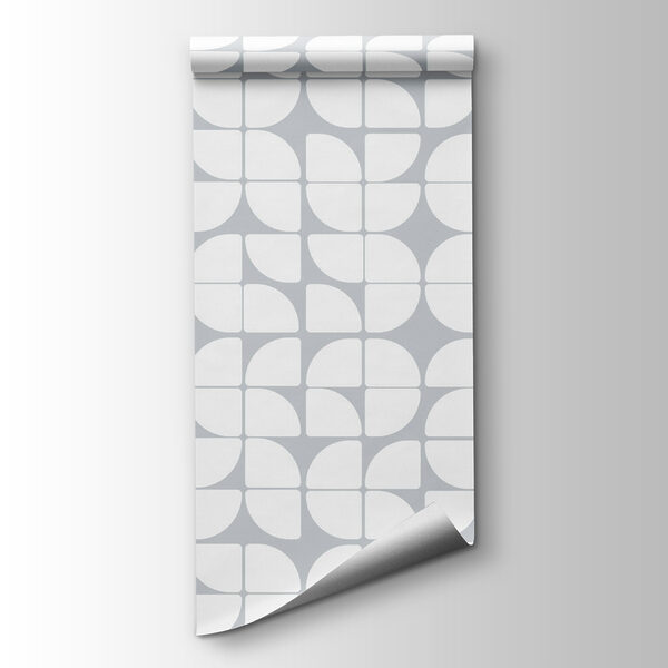 A pattern of white and gray circles
