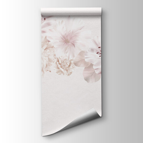 Group of flowers on a white background