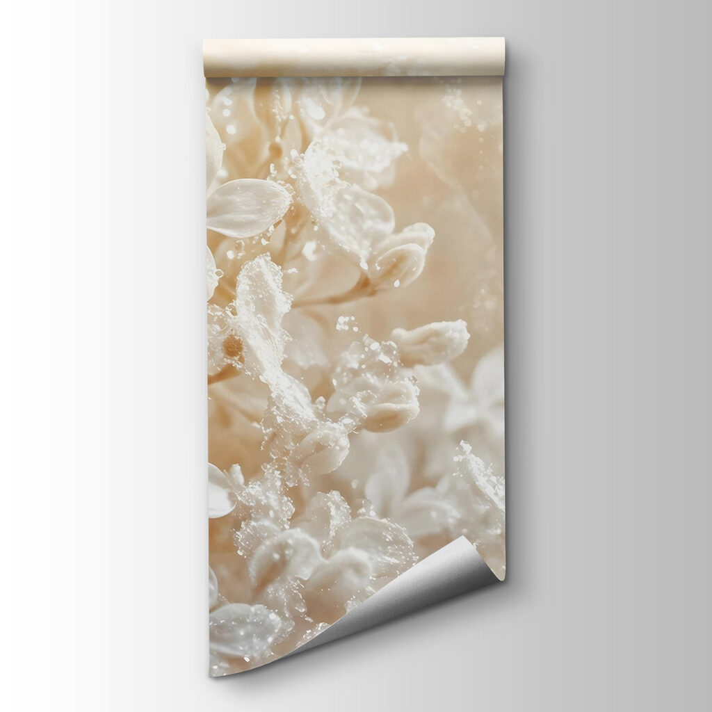 Delicate petals embrace morning dew