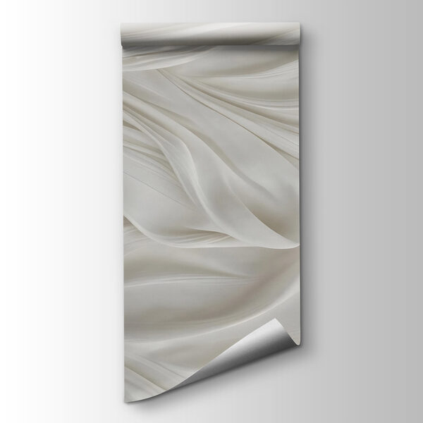 White fabric with folds White fabric with folds