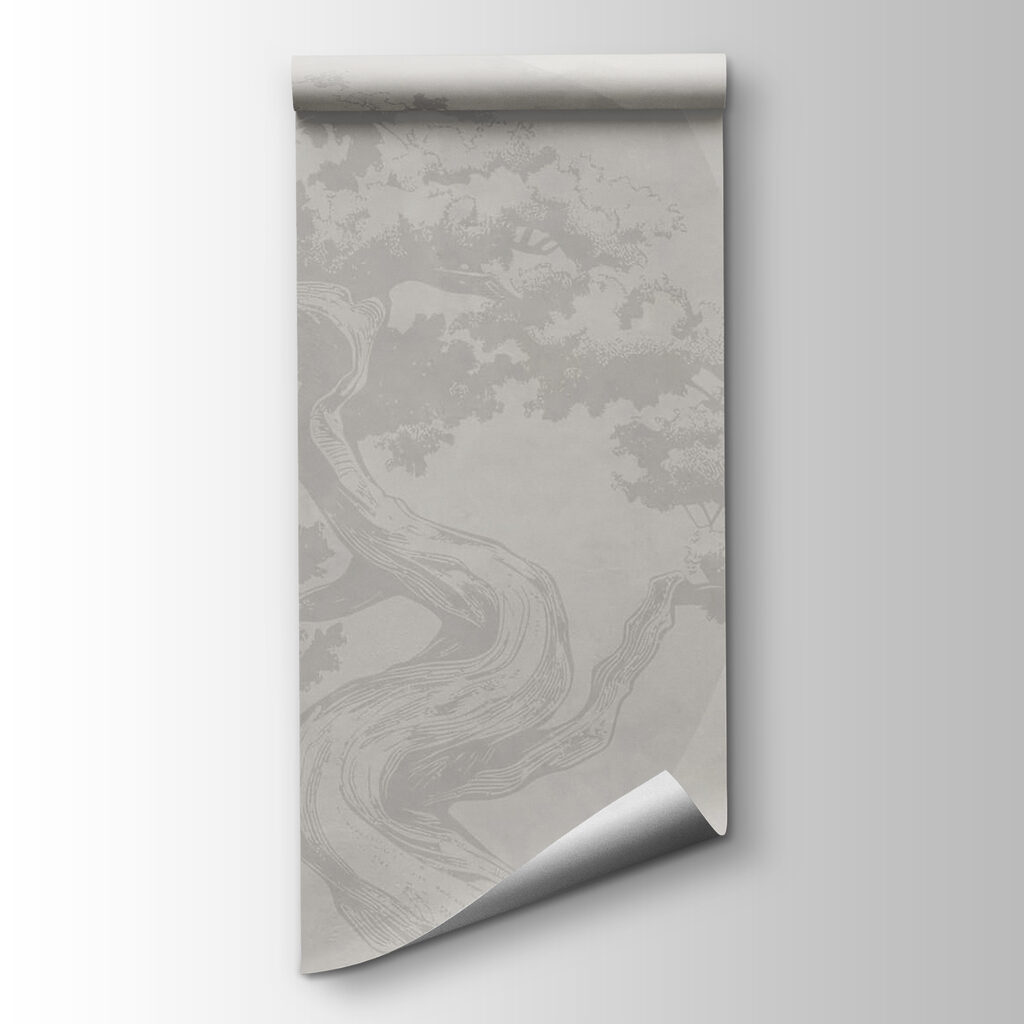 Tree with curved trunk and curved trunk Tree with curved trunk and curved trunk