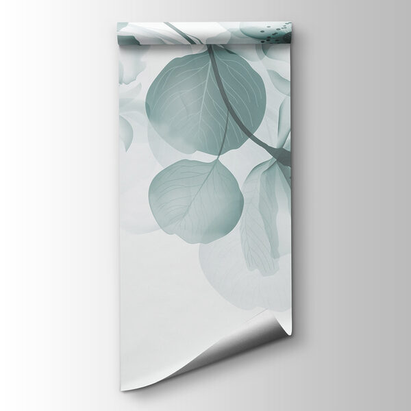 Transparent flowers with leaves Transparent flowers with leaves