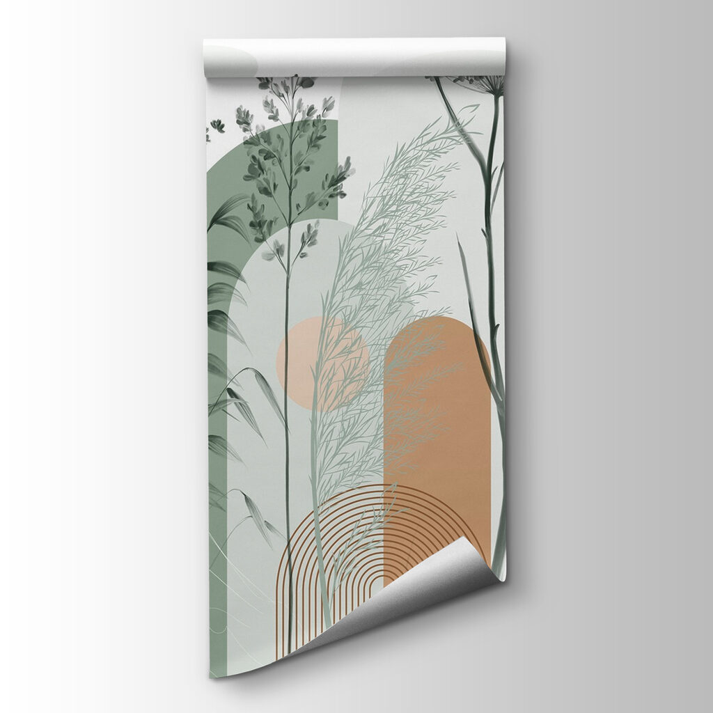 Serene nature-inspired abstract design