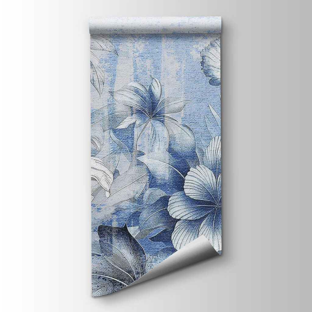 Delicate blooms in soft blue hues Delicate blooms in soft blue hues