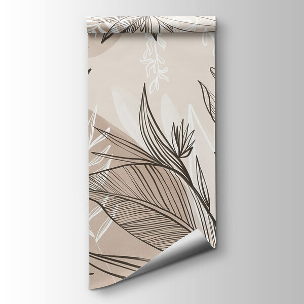 Delicate floral line art design