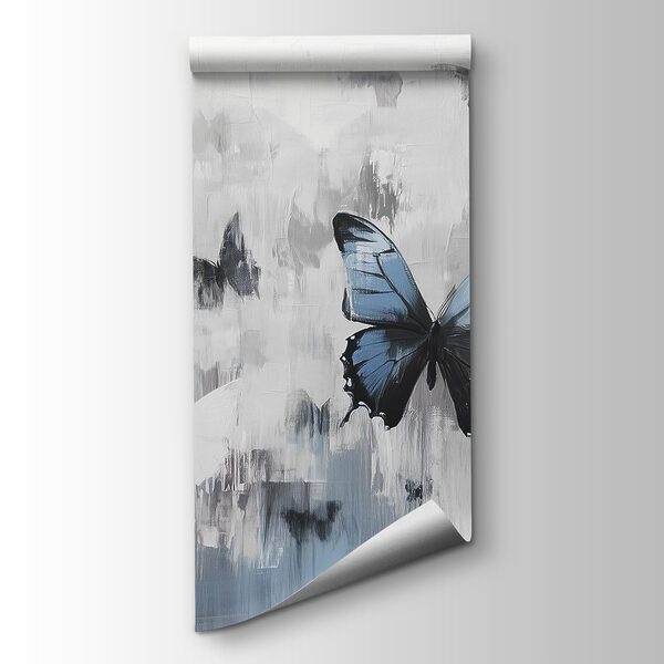 Painting of butterflies flying