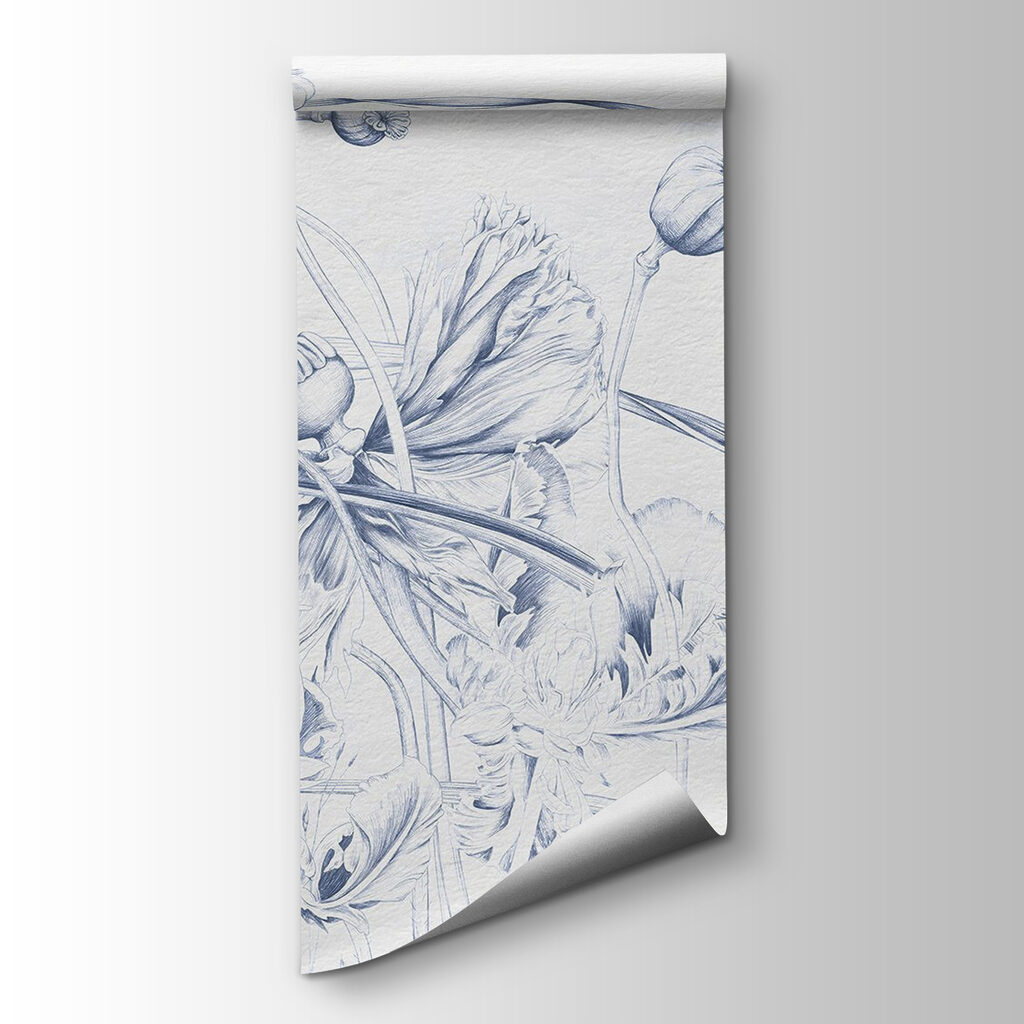 Drawing of flowers and leaves