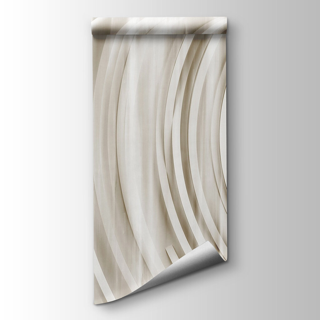 White and grey background with circles