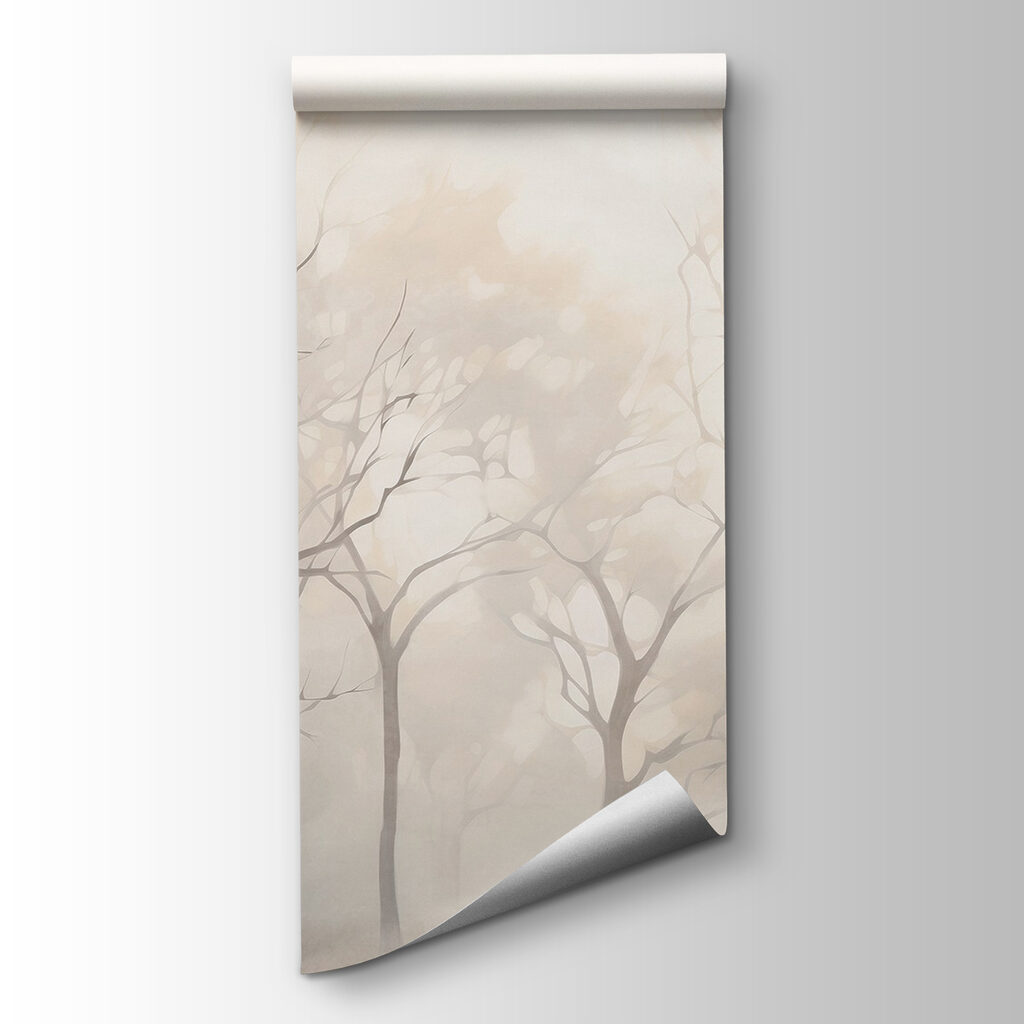 Group of trees in fog