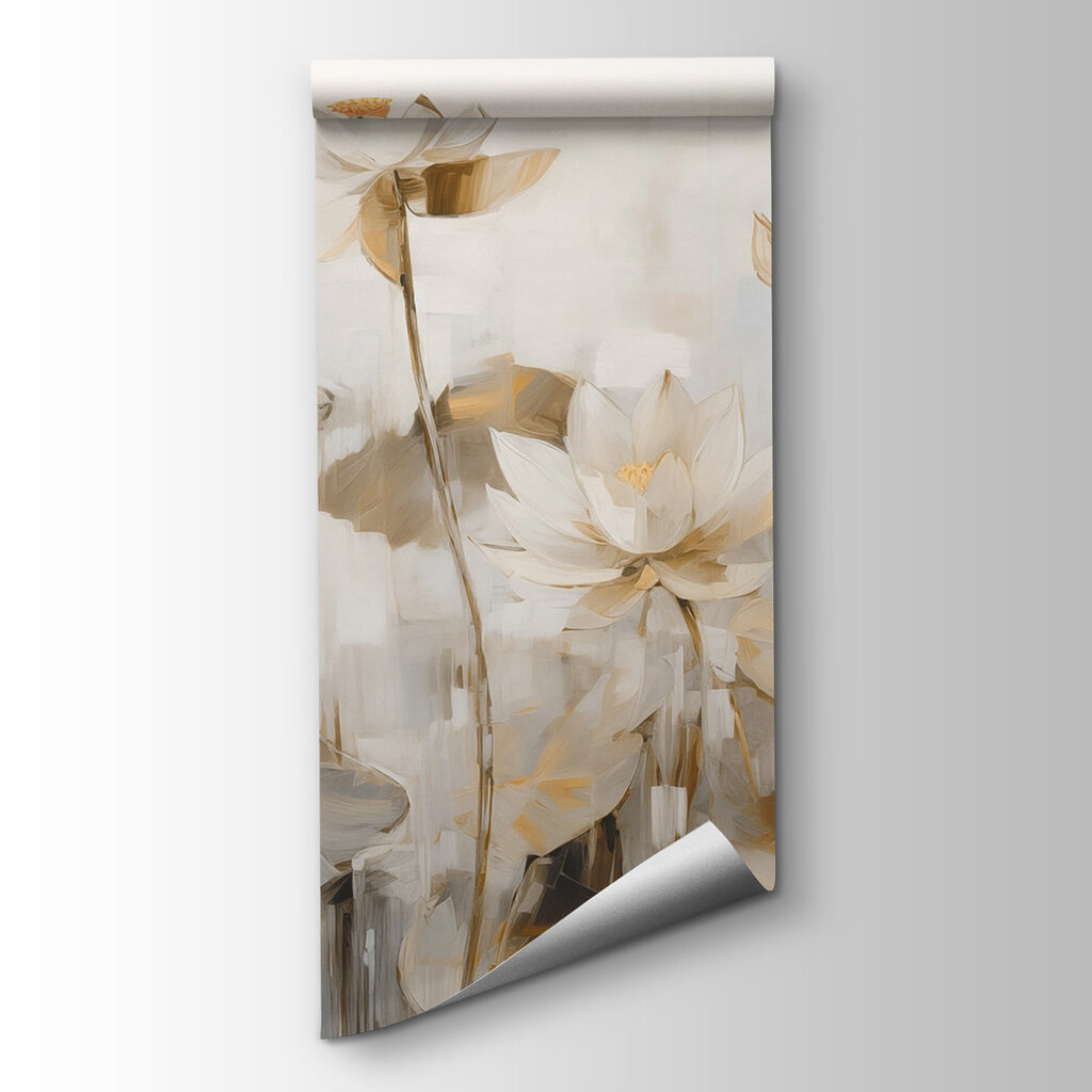 Painting of white flowers