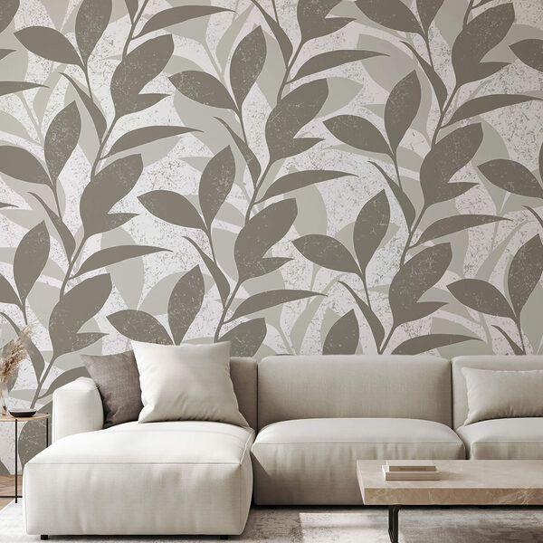 Blattmuster auf weißem Hintergrund Blattmuster auf weißem Hintergrund