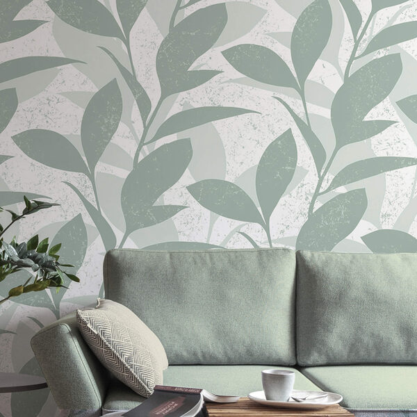 Blattmuster auf weißem Hintergrund Blattmuster auf weißem Hintergrund