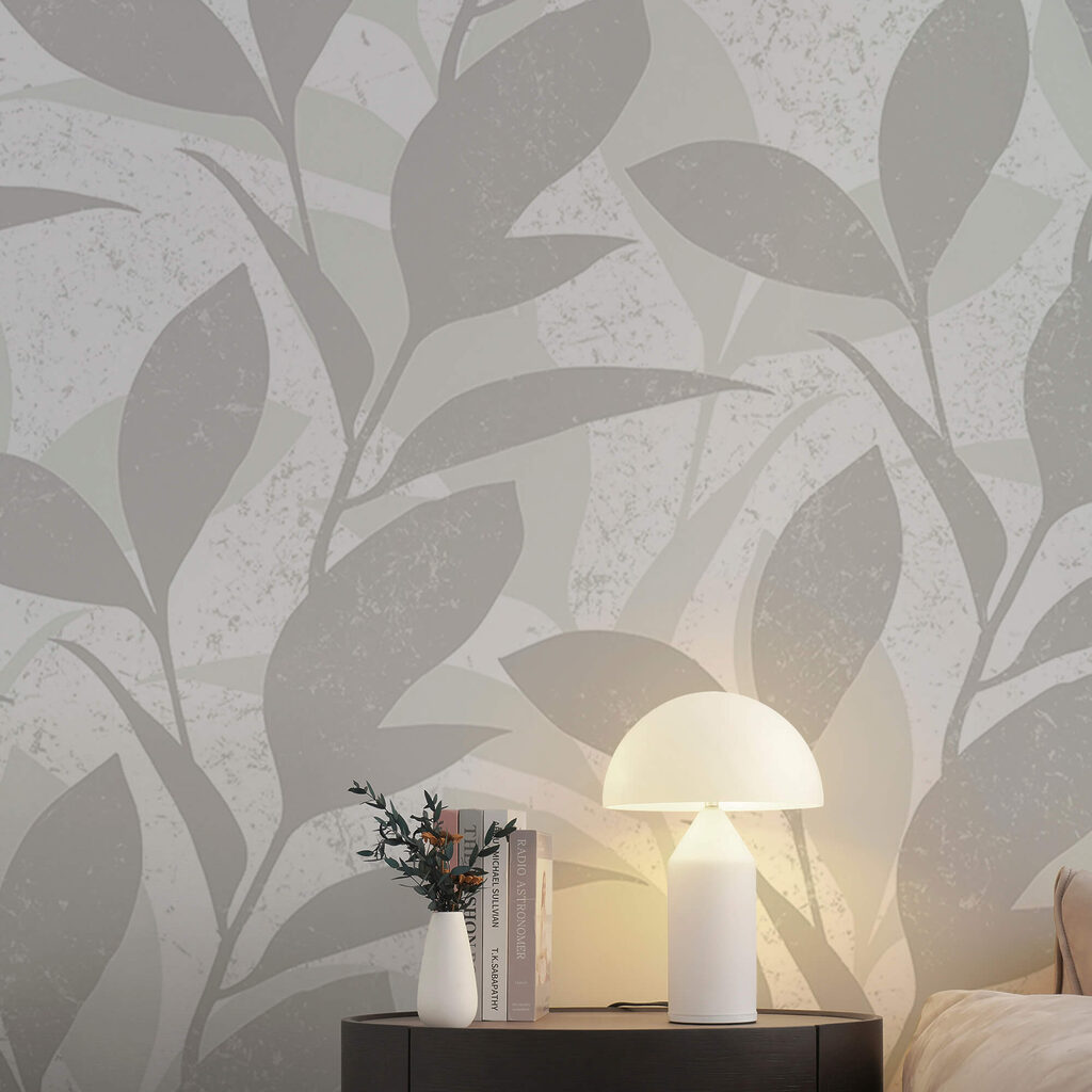 Blattmuster auf weißem Hintergrund