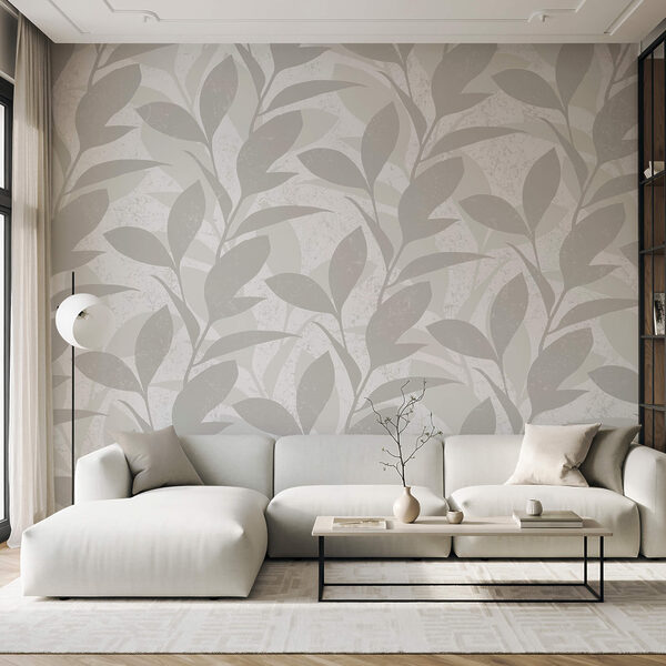 Blattmuster auf weißem Hintergrund