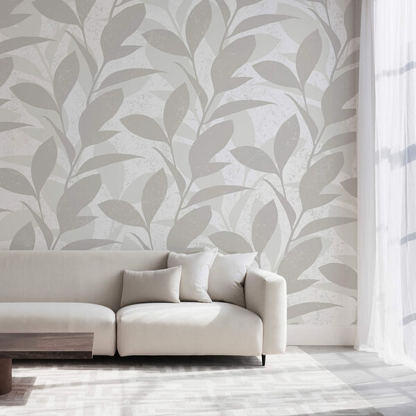 Blattmuster auf weißem Hintergrund