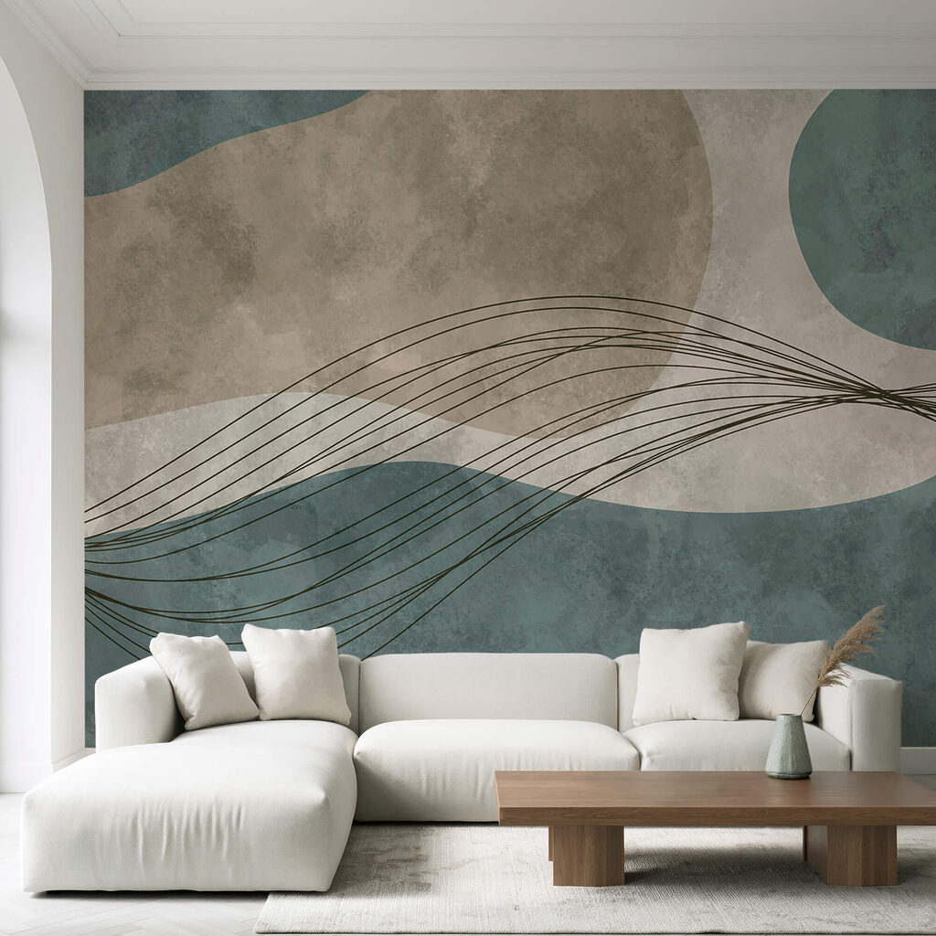 Blauer und weißer Hintergrund mit Kreisen und Linien Blauer und weißer Hintergrund mit Kreisen und Linien