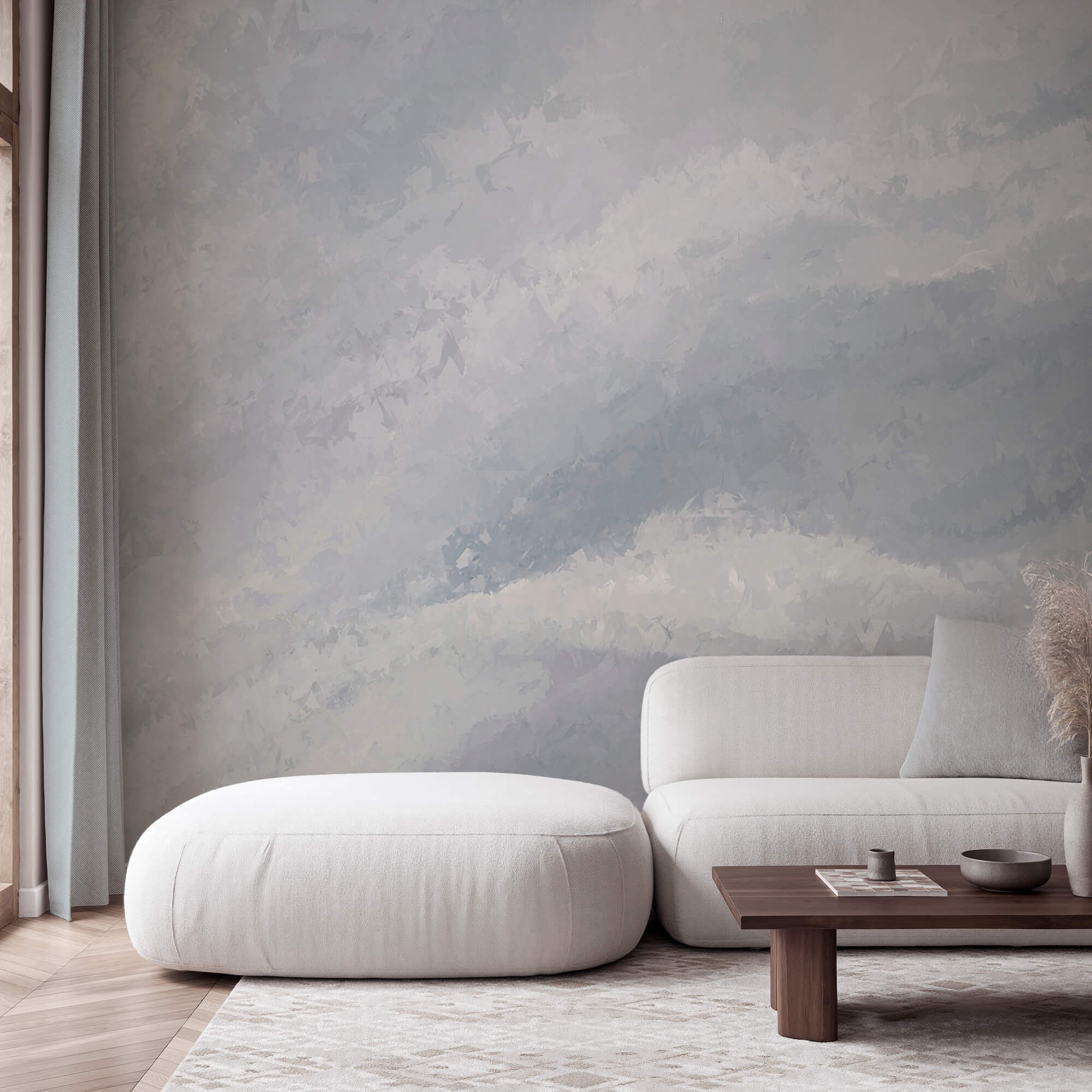 Sanfte Wellen in zarten Farben