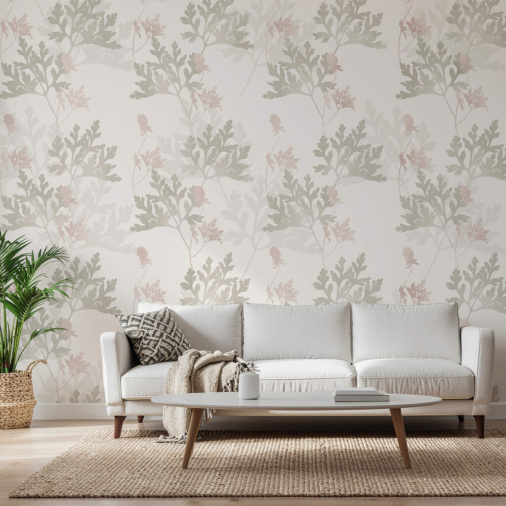 Muster aus Blättern und Blüten Muster aus Blättern und Blüten