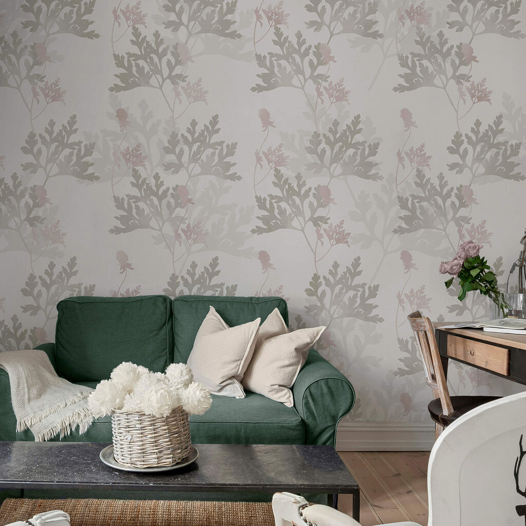 Muster aus Blättern und Blüten Muster aus Blättern und Blüten