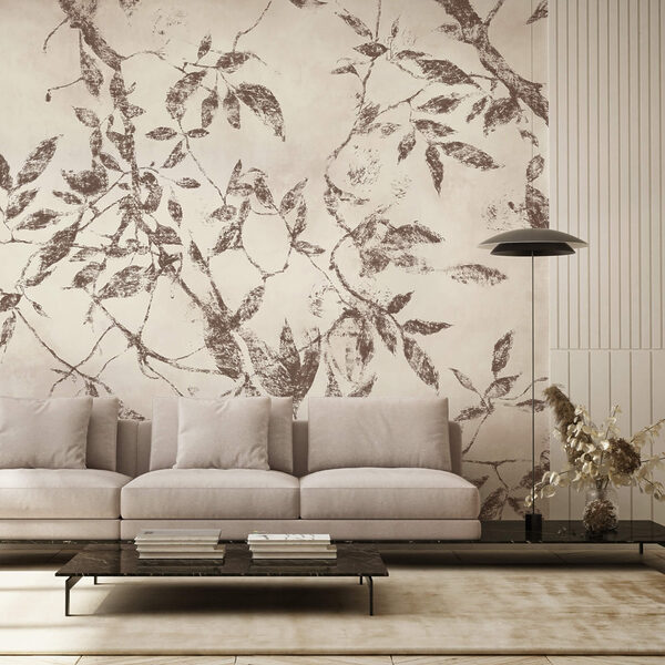 - Zarte Blätter vor einem weichen Hintergrund