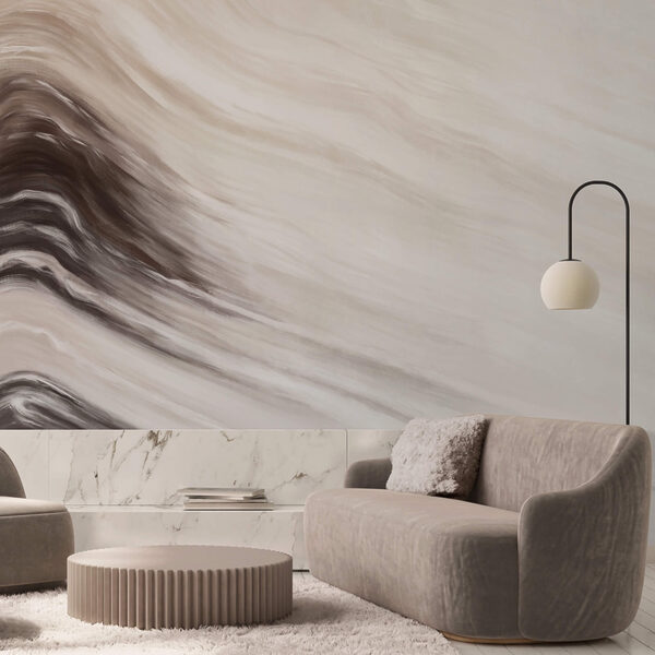 Abstrakte Wellen in sanften Farbtönen Abstrakte Wellen in sanften Farbtönen