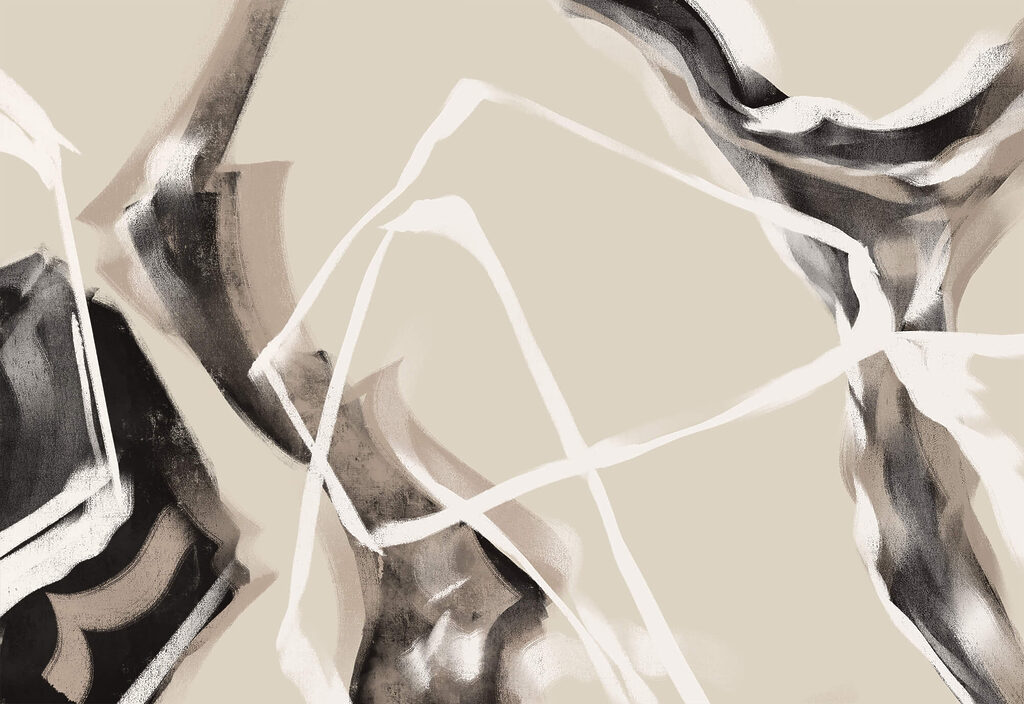 Layered lines in soft tones