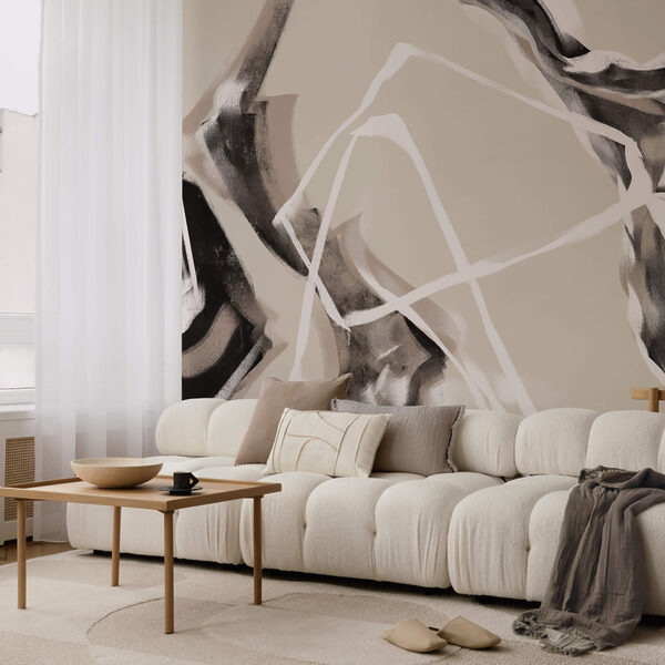 Geschichtete Linien in sanften Farbtönen