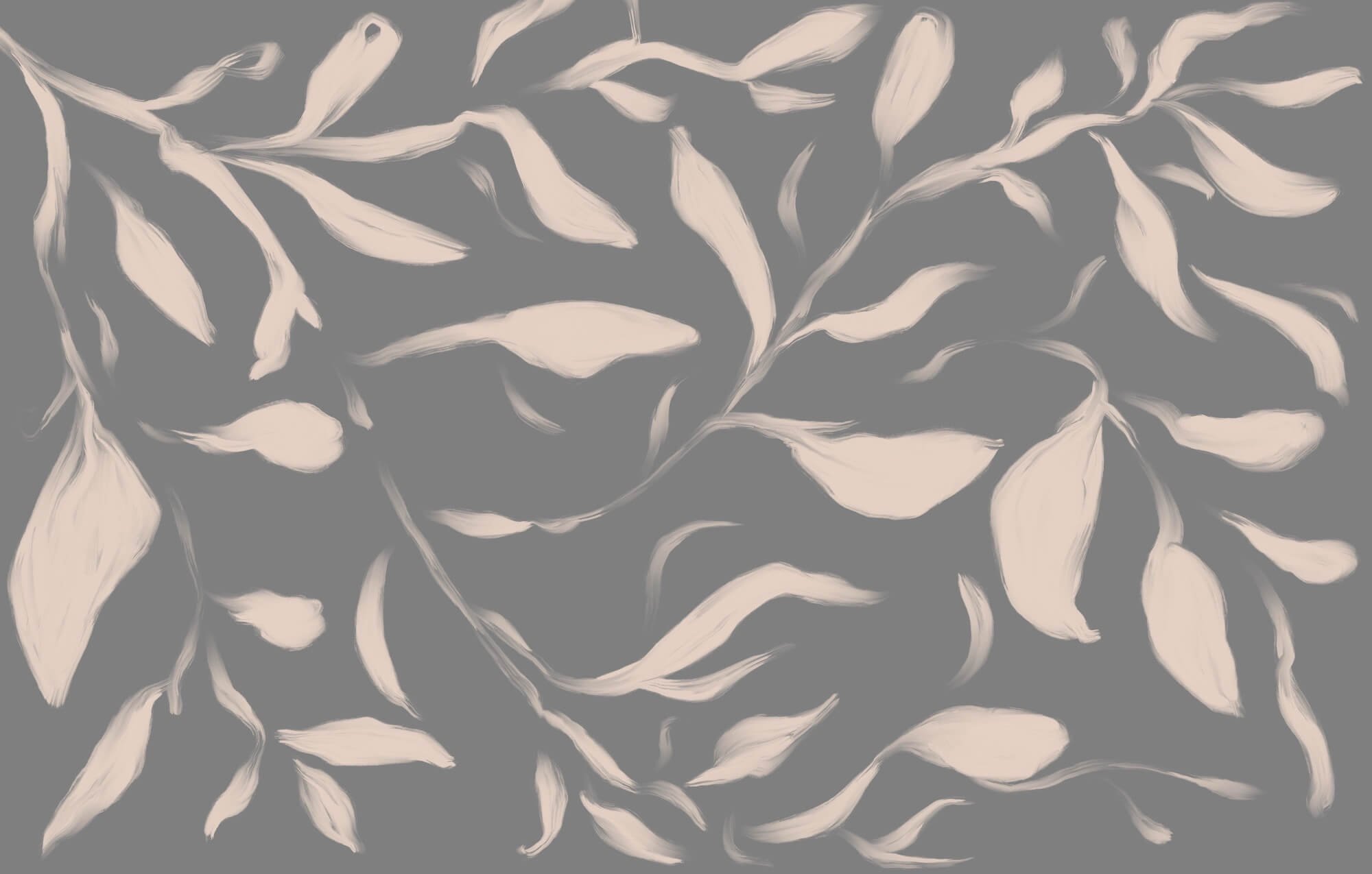Delicate leaves on a soft background