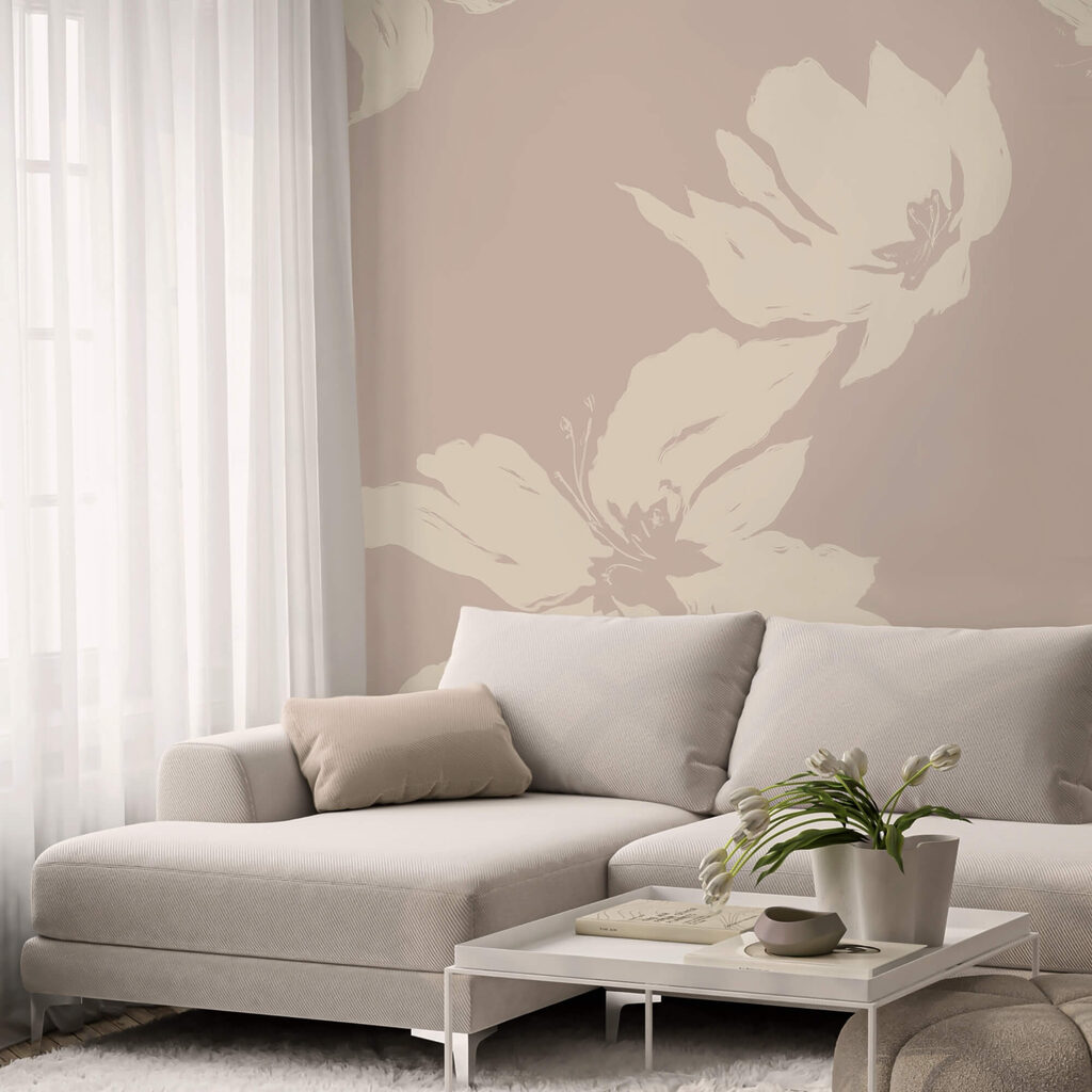 Zarte Blumen auf einem sanften Hintergrund