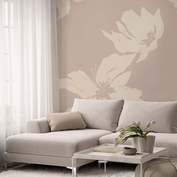 Zarte Blumen auf einem sanften Hintergrund