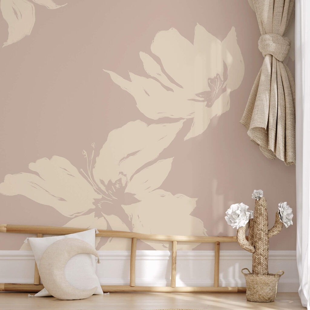 Zarte Blumen auf einem sanften Hintergrund