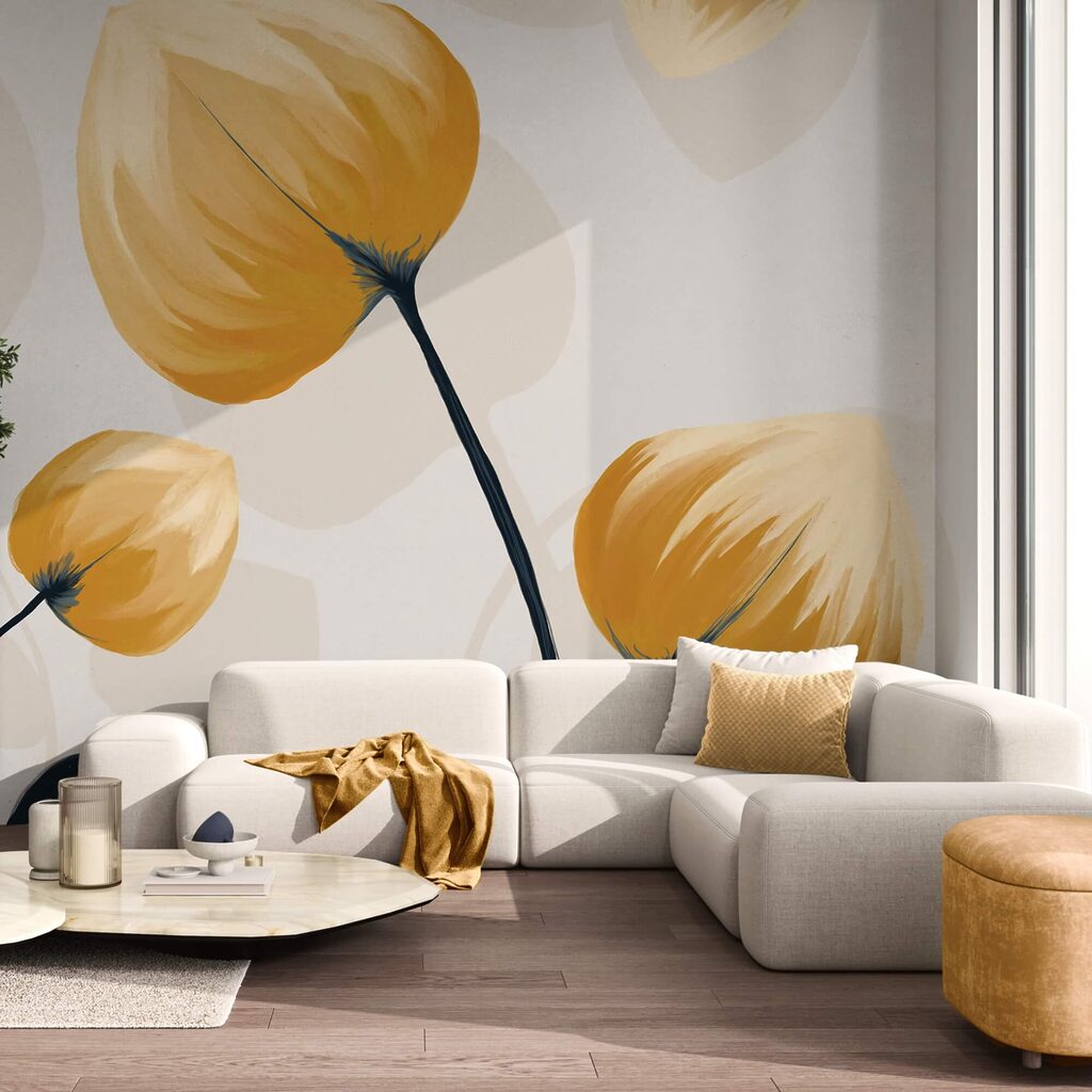 Zarte Blütenblätter in sanften Farbtönen