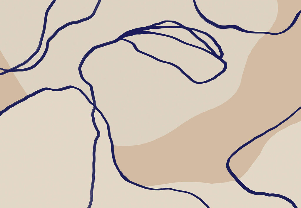 Flowing Lines on Soft Background