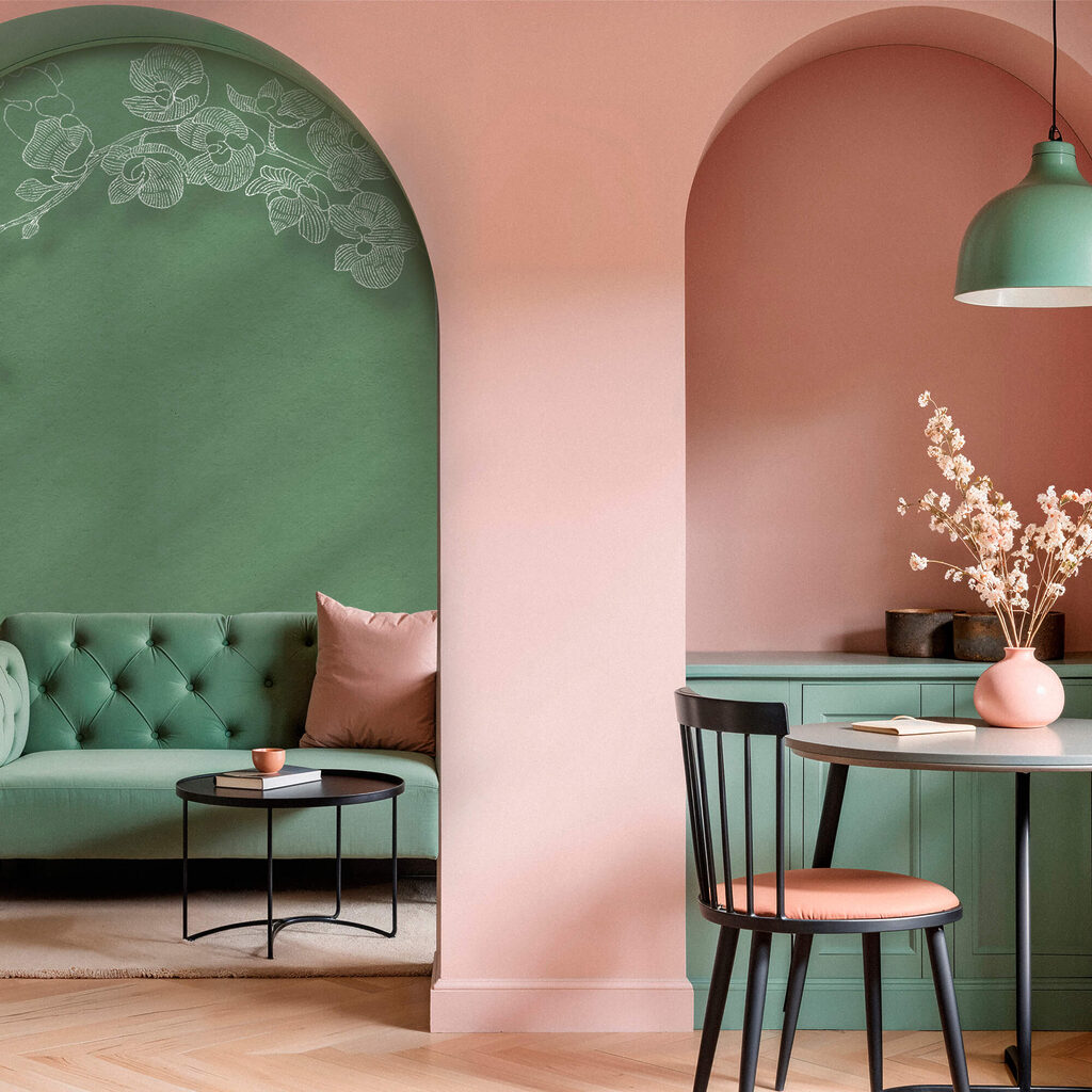 Zarte Orchideen vor grünem Hintergrund Zarte Orchideen vor grünem Hintergrund