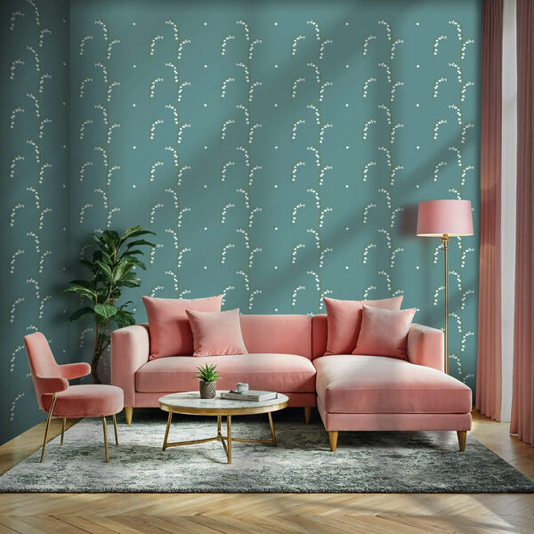 Fototapeten Muster aus weißen Blumen auf blauem Hintergrund (Artikelnummer: t00529) Fototapeten Fototapeten Muster aus weißen Blumen auf blauem Hintergrund (Artikelnummer: t00529)