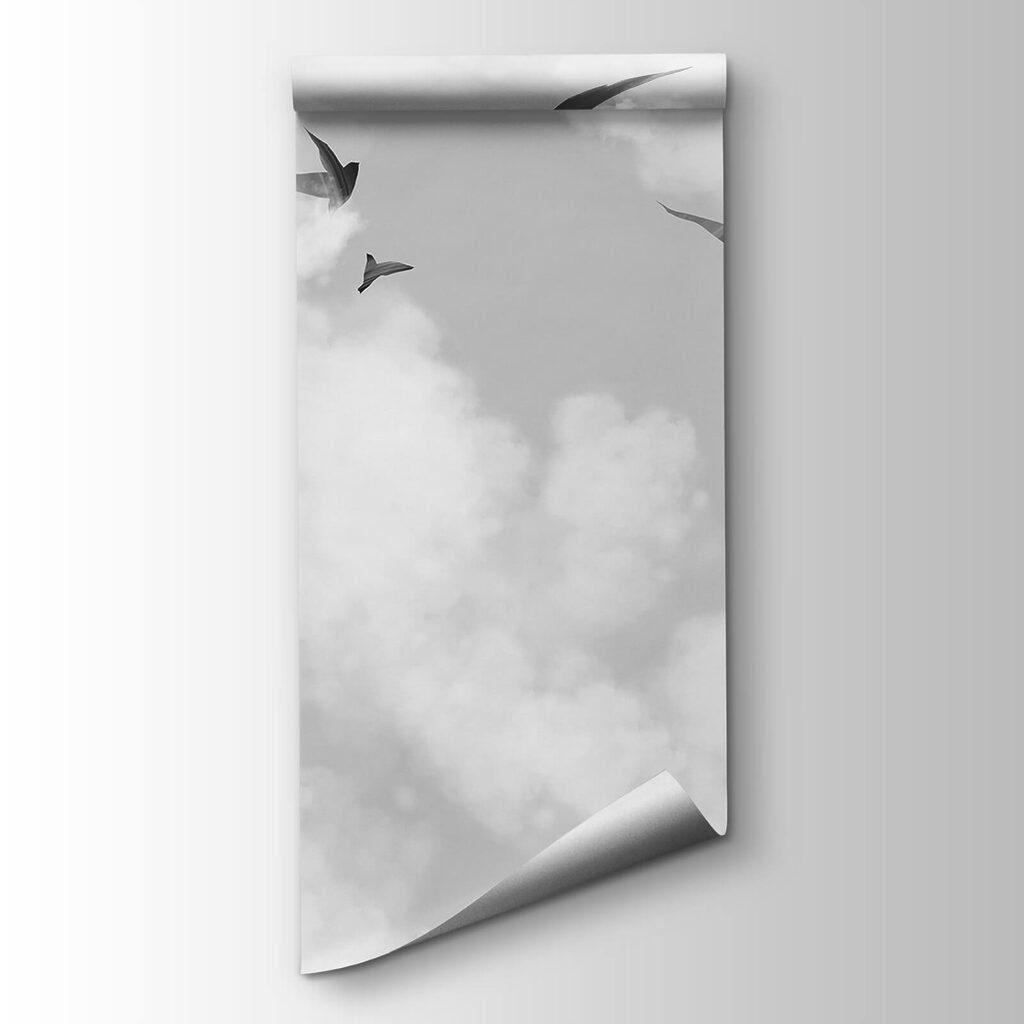 Birds flying birds in the sky