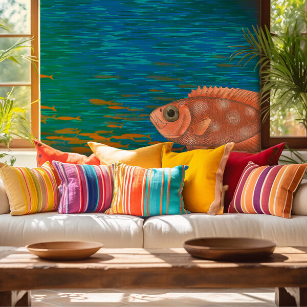 Fische schwimmen im Wasser