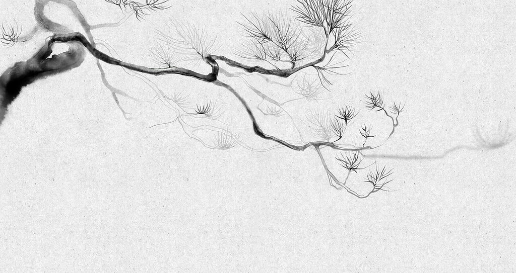 Tree branch with branches