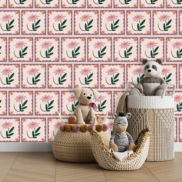 Blumen- und Blattmuster