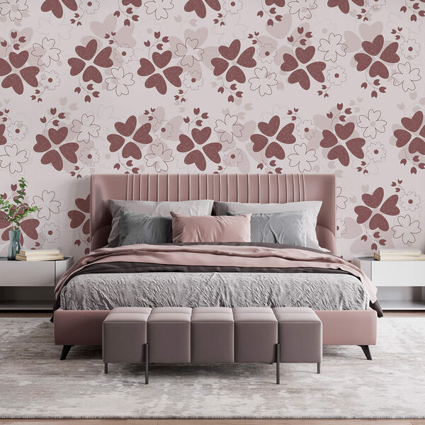 Blumen- und Blattmuster