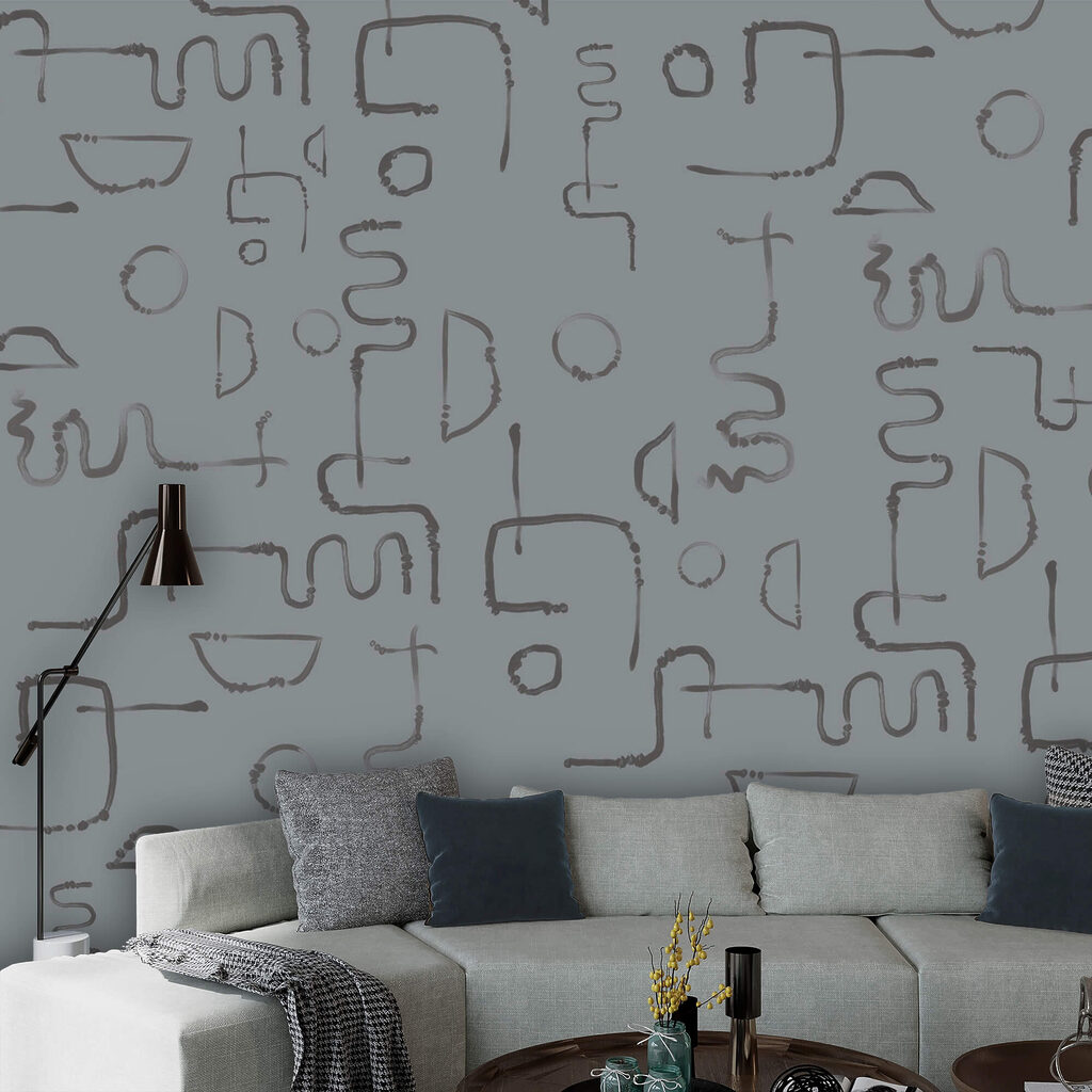 Muster aus Linien und Formen