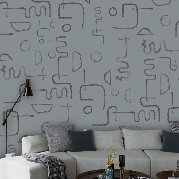 Fototapeten Fototapeten Muster aus Linien und Formen (Artikelnummer: t00478)