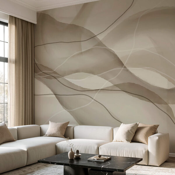 Ruhige Wellen in sanften Erdtönen Ruhige Wellen in sanften Erdtönen