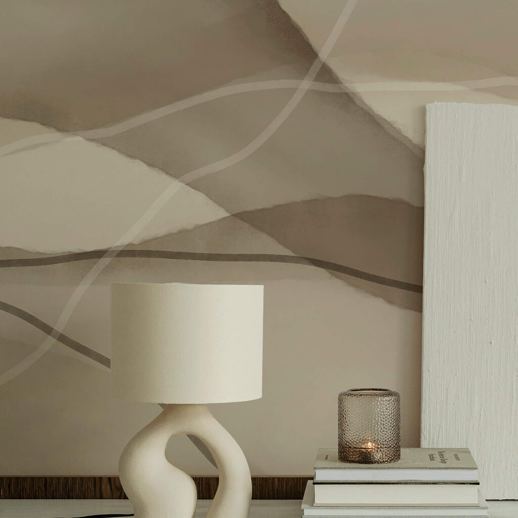 Ruhige Wellen in sanften Erdtönen Ruhige Wellen in sanften Erdtönen