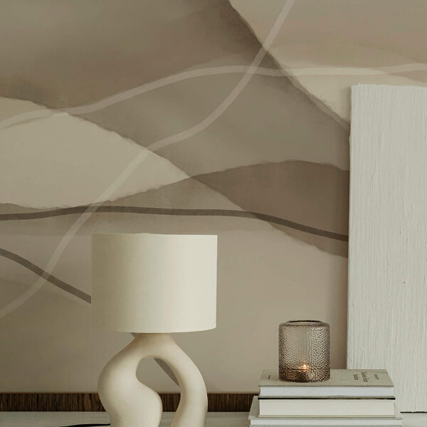 Ruhige Wellen in sanften Erdtönen Ruhige Wellen in sanften Erdtönen