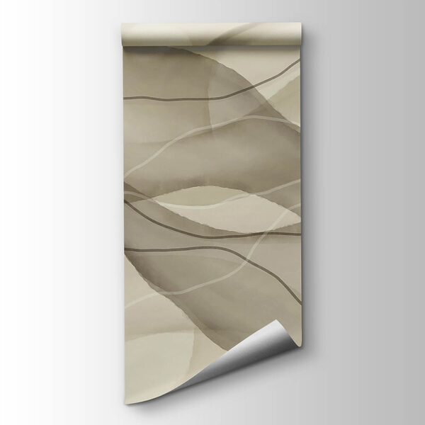 Serene waves in soft earth tones Serene waves in soft earth tones